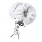 Наручники с белой меховой опушкой - ToyFa - купить с доставкой в Долгопрудном