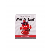 Стимулирующий презерватив-насадка Roll   Ball Strawberry - Sitabella - купить с доставкой в Долгопрудном