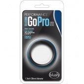 Черно-синее эрекционное кольцо Silicone Go Pro Cock Ring - Blush Novelties - в Долгопрудном купить с доставкой