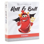 Стимулирующий презерватив-насадка Roll   Ball Cherry - Sitabella - купить с доставкой в Долгопрудном