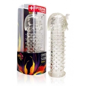 Закрытая прозрачная насадка на пенис Crystal Sleeve Faraon - 13,5 см. - Erowoman-Eroman - в Долгопрудном купить с доставкой