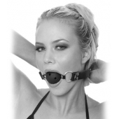 Черный кляп с дырочками Breathable Ball Gag - Pipedream - купить с доставкой в Долгопрудном