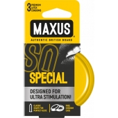 Презервативы с точками и рёбрами в железном кейсе MAXUS Special - 3 шт. - Maxus - купить с доставкой в Долгопрудном
