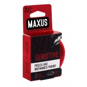 Ультратонкие презервативы в железном кейсе MAXUS Sensitive - 3 шт. - Maxus - купить с доставкой в Долгопрудном