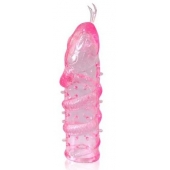 Закрытая рельефная насадка Crystal sleeve snakes в виде змеи с усиками - 14 см. - Erowoman-Eroman - в Долгопрудном купить с доставкой