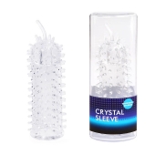 Закрытая рельефная насадка Crystal sleeve с усиками - 12 см. - Erowoman-Eroman - в Долгопрудном купить с доставкой