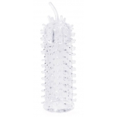 Закрытая рельефная насадка Crystal sleeve с усиками - 12 см. - Erowoman-Eroman - в Долгопрудном купить с доставкой