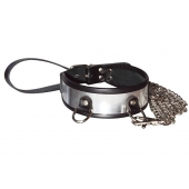 Стильный ошейник с металлическим блеском и поводком - Sitabella - купить с доставкой в Долгопрудном