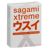 Ультратонкие презервативы Sagami Xtreme SUPERTHIN - 3 шт. - Sagami - купить с доставкой в Долгопрудном