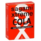 Ароматизированные презервативы Sagami Xtreme COLA - 3 шт. - Sagami - купить с доставкой в Долгопрудном
