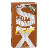 Презервативы Sagami Xtreme FEEL UP с точечной текстурой и линиями прилегания - 10 шт. - Sagami - купить с доставкой в Долгопрудном