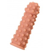 Телесная реалистичная насадка KOKOS Extreme Sleeve 02 с дополнительной стимуляцией - 12,7 см. - KOKOS - в Долгопрудном купить с доставкой