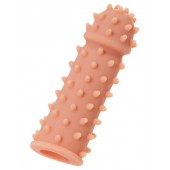 Телесная реалистичная насадка KOKOS Extreme Sleeve 03 с дополнительной стимуляцией - 12,7 см. - KOKOS - в Долгопрудном купить с доставкой