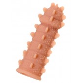 Телесная реалистичная насадка KOKOS Extreme Sleeve 04 с дополнительной стимуляцией - 12,7 см. - KOKOS - в Долгопрудном купить с доставкой