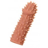 Телесная реалистичная насадка KOKOS Extreme Sleeve 07 с дополнительной стимуляцией - 12,7 см. - KOKOS - в Долгопрудном купить с доставкой