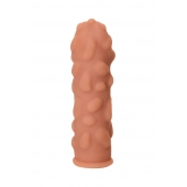 Телесная реалистичная насадка KOKOS Extreme Sleeve 11 с дополнительной стимуляцией - 12,7 см. - KOKOS - в Долгопрудном купить с доставкой