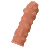 Телесная реалистичная насадка KOKOS Extreme Sleeve 11 с дополнительной стимуляцией - 12,7 см. - KOKOS - в Долгопрудном купить с доставкой