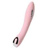 Розовый силиконовый вибратор с электростимуляцией TESLA G-POINT - 21 см. - ToyFa - купить с доставкой в Долгопрудном