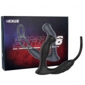 Черная анальная пробка NEXUS SIMUL8 с фиксацией на теле кольцами - Nexus Range - в Долгопрудном купить с доставкой