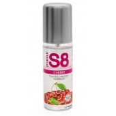 Смазка на водной основе S8 Flavored Lube со вкусом вишни - 125 мл. - Stimul8 - купить с доставкой в Долгопрудном