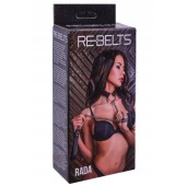 Черный поводок и чокер с кольцом Rada - Rebelts - купить с доставкой в Долгопрудном