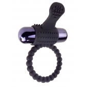 Черное эрекционное виброкольцо Vibrating Silicone Super Ring - Pipedream - в Долгопрудном купить с доставкой