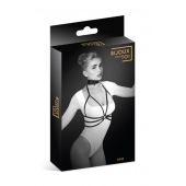 Черная упряжь на грудь Julia - Bijoux Pour Toi - купить с доставкой в Долгопрудном