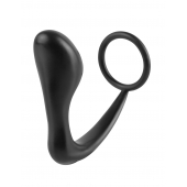Эрекционное кольцо с анальной пробкой Ass-Gasm Cockring Plug - Pipedream - в Долгопрудном купить с доставкой