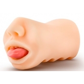 Телесный мастурбатор-ротик с язычком Oral Anne - Blush Novelties - в Долгопрудном купить с доставкой