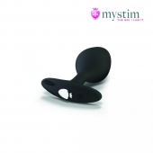 Черная пробка Mystim Rocking Vibe S с возможностью подключения к электростимулятору - 9,7 см. - MyStim - купить с доставкой в Долгопрудном
