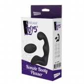 Черный вибромассажер простаты REMOTE BOOTY PLEASER - Dream Toys - в Долгопрудном купить с доставкой