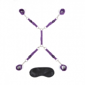 Фиолетовый набор фиксаций на кровати Classic Bedspreader - Lux Fetish - купить с доставкой в Долгопрудном