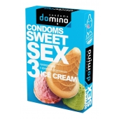 Презервативы для орального секса DOMINO Sweet Sex с ароматом мороженого - 3 шт. - Domino - купить с доставкой в Долгопрудном