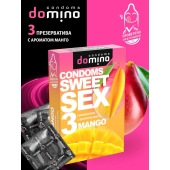 Презервативы для орального секса DOMINO Sweet Sex с ароматом манго - 3 шт. - Domino - купить с доставкой в Долгопрудном