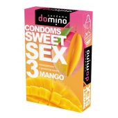 Презервативы для орального секса DOMINO Sweet Sex с ароматом манго - 3 шт. - Domino - купить с доставкой в Долгопрудном