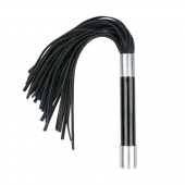 Черная плеть Easytoys Flogger With Metal Grip - 38 см. - Easy toys - купить с доставкой в Долгопрудном