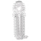 Закрытая прозрачная насадка на пенис с шипиками Nubby Sleeve - 14,5 см. - Chisa - в Долгопрудном купить с доставкой