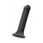 Черный фаллос на присоске Silicone Bendable Dildo XL - 20 см. - Strap-on-me - купить с доставкой в Долгопрудном
