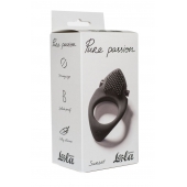 Черное эрекционное виброкольцо Pure Passion Sunset - Lola Games - в Долгопрудном купить с доставкой
