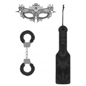 Черный игровой набор Introductory Bondage Kit №4 - Shots Media BV - купить с доставкой в Долгопрудном