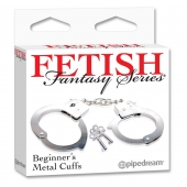 Металлические наручники Beginner s Metal Cuffs - Pipedream - купить с доставкой в Долгопрудном
