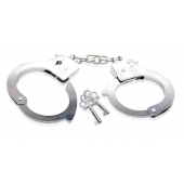 Металлические наручники Beginner s Metal Cuffs - Pipedream - купить с доставкой в Долгопрудном