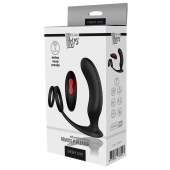 Черный массажер простаты REMOTE P-PLEASER - Dream Toys - в Долгопрудном купить с доставкой