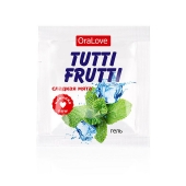 Пробник гель-смазки Tutti-frutti со вкусом мяты - 4 гр. - Биоритм - купить с доставкой в Долгопрудном