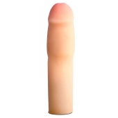 Телесная насадка-удлинитель на пенис PERFORMANCE 1.5INCH COCK XTENDER - 16 см. - Blush Novelties - в Долгопрудном купить с доставкой