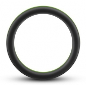 Черно-зеленое эрекционное кольцо Silicone Go Pro Cock Ring - Blush Novelties - в Долгопрудном купить с доставкой