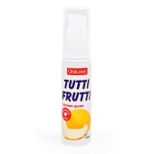 Гель-смазка Tutti-frutti со вкусом сочной дыни - 30 гр. - Биоритм - купить с доставкой в Долгопрудном
