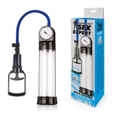 Прозрачная вакуумная помпа Sex Expert с манометром - Sex Expert - в Долгопрудном купить с доставкой