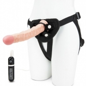 Регулируемые трусики с вибрирующей насадкой - 21 см. - Lux Fetish - купить с доставкой в Долгопрудном