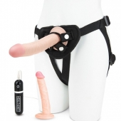 Регулируемые трусики с 2 насадками - 16 и 15 см. - Lux Fetish - купить с доставкой в Долгопрудном